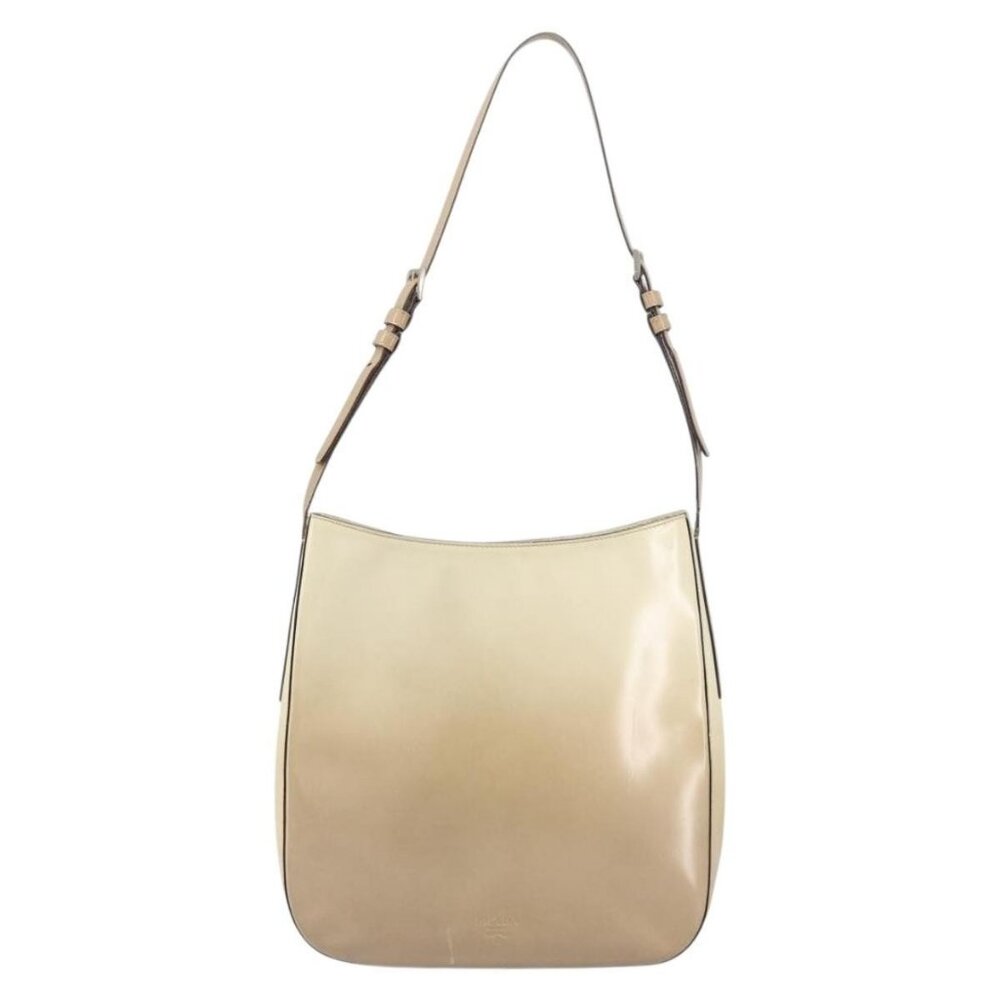 Authentic PRADA Shoulder Bag Patent leather Beige - Picture 9 of 16